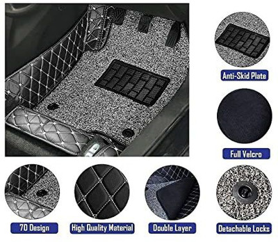 Goodzup Leather 7D Mat For  Maruti Suzuki Swift(Black)