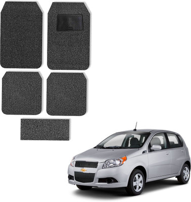 Oshotto Rubber, Plastic Standard Mat For  Chevrolet Aveo(Black)