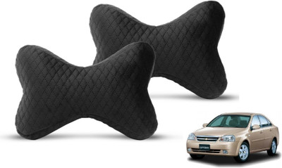 MOCKHE Black Velvet Car Pillow Cushion for Chevrolet(Rectangular, Pack of 2)
