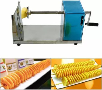 FIVANIO by FIVANIO Steel Twister Curly Spiral FIVANIOh Fry Tornado Potato Slicer Machine Grater Potato Grater & Slicer(1 chopper)