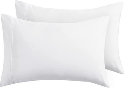 EXORA Plain Pillows Cover(Pack of 2, 20 cm*30 cm, White)