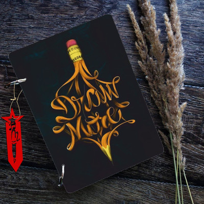 DI-KRAFT Wooden cover Handmade and ring lock pattern Diary A5 Diary Unruled 160 Pages(Multicolor19)
