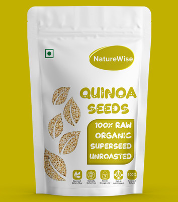 Naturewise Organic Raw White Quinoa Seeds Rich in Iron, fiber and Gluten free 200-G Quinoa(0.2 kg)