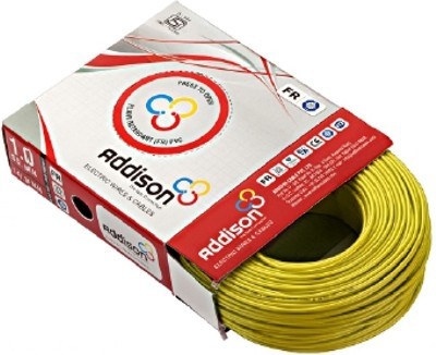 Addison FR Insulated PVC 2.5 sq/mm Yellow 90 m Wire(Yellow)