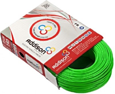 Addison FR Insulated PVC 2.5 sq/mm Green 90 m Wire(Green)