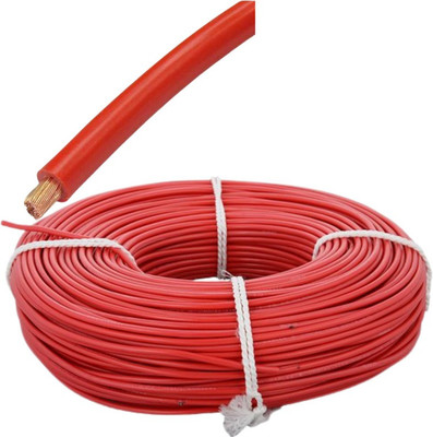 Elevea Copper 1 sq/mm Red 75 m Wire(Red)