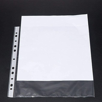 YourStationeryHouse Plastic File folder Transparent A4 Size Document Sleeves 100 Micron(Set Of 50, CLEAR)