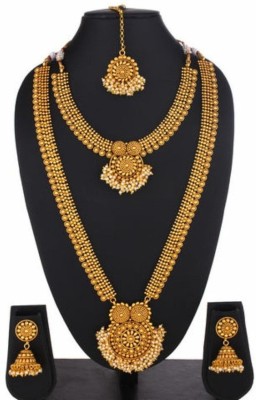 SUNDHA CREATION Copper Gold-plated Gold Jewellery Set(Pack of 1)