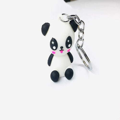 Skycart rubber panda keychain Key Chain