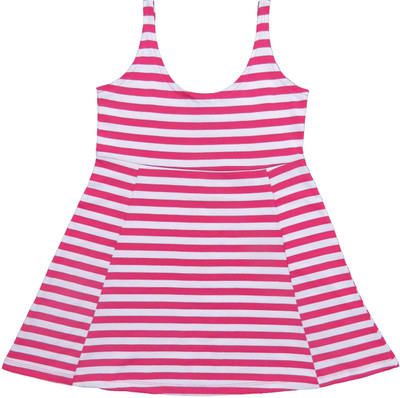 Clothe Funn Baby Girls Above Knee Casual Dress(Pink, Sleeveless)