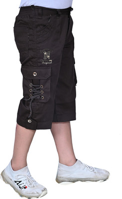 SKGKidsWear Three Fourth For Boys(Brown Pack of 1)