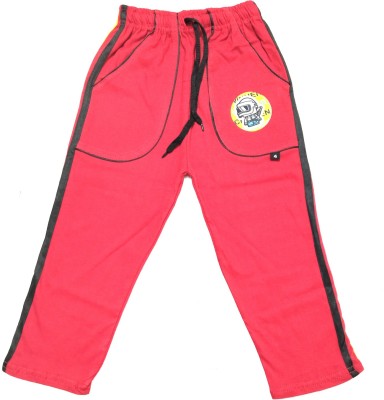 INDICRAFTS Track Pant For Boys(Pink, Pack of 1)