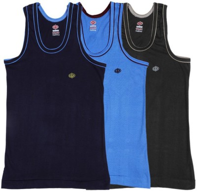 TT Vest For Baby Boys Pure Cotton(Blue, Pack of 3)