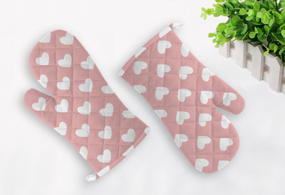 OASIS Pink Cotton Kitchen Linen Set(Pack of 2) deal from flipkart