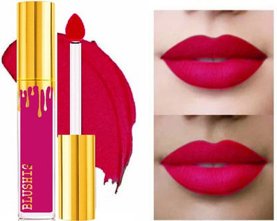 BLUSHIS Non Transfer Ultra Smooth Highly Pigmented Matte Liquid Lipstick(Magenta, 6 ml)
