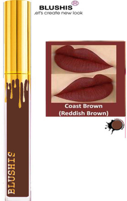 BLUSHIS Non Transfer Super Stay Sensational Liquid Matte(Dark Brown, 6 ml)