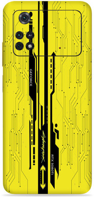 SkinoMania Poco M4 Pro-(4G) Mobile Skin(Yellow-Cyber)