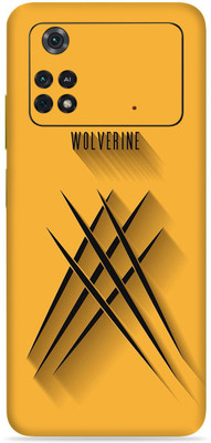 SkinoMania Poco M4 Pro-(4G) Mobile Skin(Yellow- Wolverine-Sign)