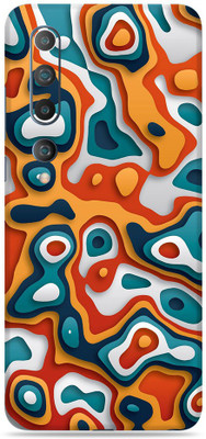 SkinoMania Mi-10-5G Mobile Skin(Multicolor Pour-Art)