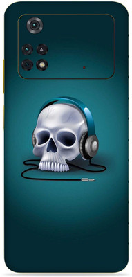SkinoMania Poco M4 Pro-(4G) Mobile Skin(Multicolor Skull-Music)