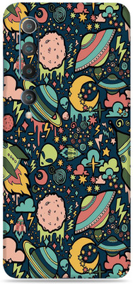 SkinoMania Mi-10-5G Mobile Skin(Multicolor Space-Graffiti)