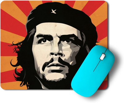 gray wall Che Viva Nonslip Base Graphic Non Slip Base Mousepad(Multicolor)