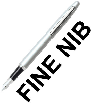 SHEAFFER VFM A9400 STROBE SILVER WITH NICKEL-PLATED TRIM – FINE NIB Fountain Pen(Ink Color - Black)