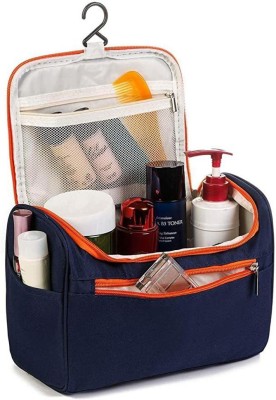 LKY Cosmetic Storage Travel Makeup Bag with Hook (Navy Blue) Cosmetic Bag
