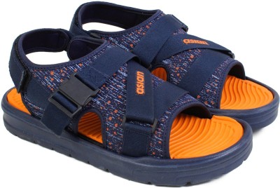 asian Men Navy, Orange Sandals