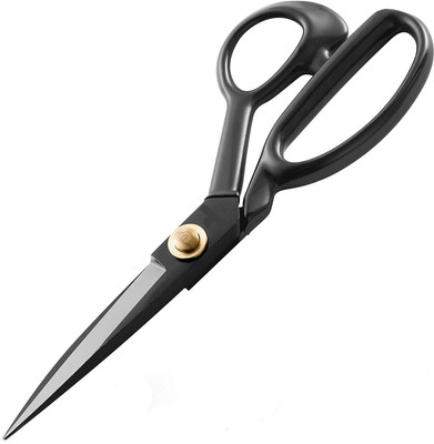 Bluedeal Fabric Scissors 10 inch Heavy Duty Scissors for Leather Scissors(Set of 1, Black)