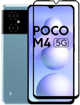 GLOBALCASE Edge To Edge Tempered Glass for POCO M4 5G(Pack of 1)