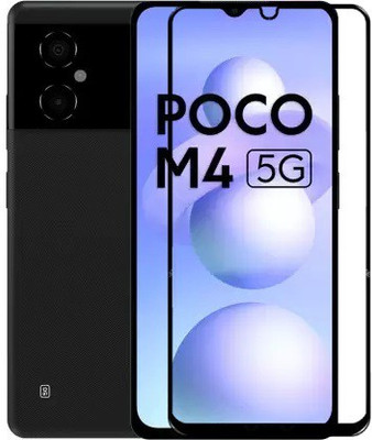TESPARK Edge To Edge Tempered Glass for POCO M4, POCO M4 5G(Pack of 1)