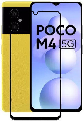 TESPARK Edge To Edge Tempered Glass for POCO M4, POCO M4 5G(Pack of 1)