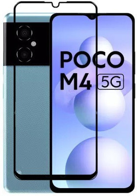 GLOBALCASE Edge To Edge Tempered Glass for POCO M4 5G(Pack of 1)