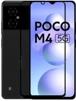 GLOBALCASE Edge To Edge Tempered Glass for POCO M4 5G(Pack of 1)