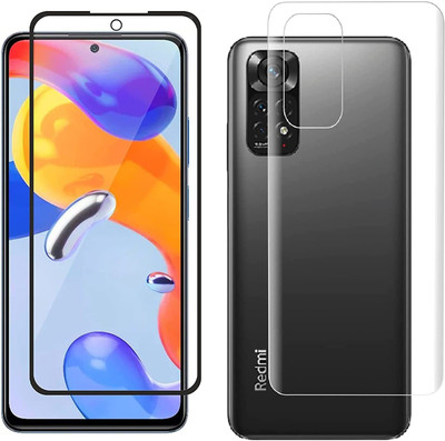 LOWCOST ASM Front and Back Tempered Glass for Redmi Note 11, Redmi note 11(Pack of 2)