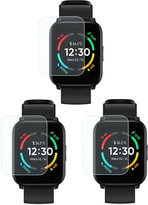 EJZATI Screen Guard for . Realme TechLife Watch S100 Smartwatch SCREEN TEMPERED(Pack of 3)