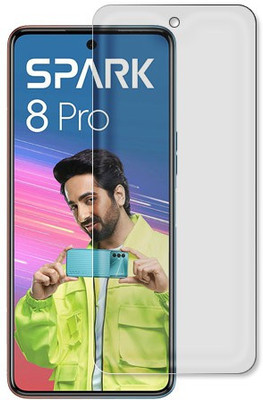 SOMTONE Tempered Glass Guard for Tecno Spark 8 Pro(Pack of 1)