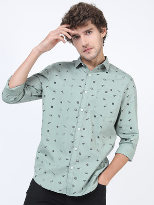 HIGHLANDER Men Printed Casual Multicolor Shirt