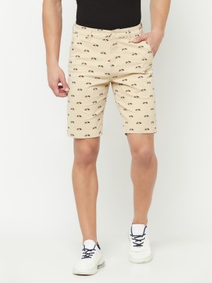 CANTABIL Printed Men Beige Bermuda Shorts