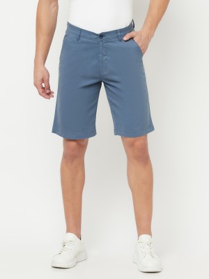 CANTABIL Solid Men Blue Bermuda Shorts