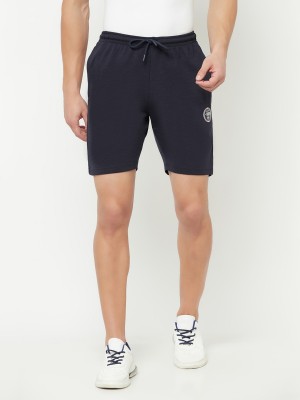 CANTABIL Solid Men Dark Blue Bermuda Shorts