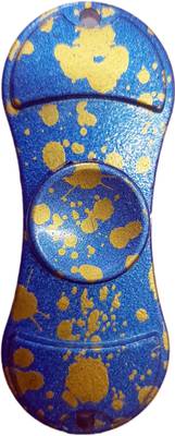 Shivsoft 2 sided Blue Printed Metal Fidget Spinner