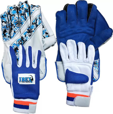 My Sports IBEX Wicket Keeping Combo With Inner Gloves Wicket Keeping Gloves (Blue) Wicket Keeping Gloves(Blue)