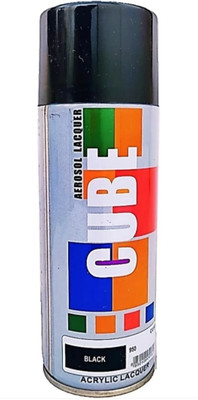 CUBE Black Spray Paint 450 ml(Pack of 1)
