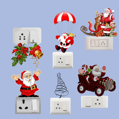 Archi Graphics Studio 25 cm Switch Board Sticker Self Adhesive Sticker(Pack of 6)