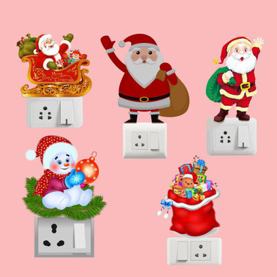 Archi Graphics Studio 25 cm Switch Board Sticker Self Adhesive Sticker(Pack of 5)