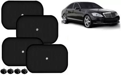 FINCOSTA Side Window Sun Shade For Mercedes Benz S320(Black)