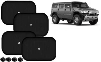 FINCOSTA Side Window Sun Shade For HM Hummer H2(Black)
