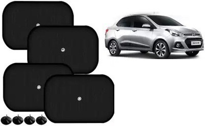 FINCOSTA Side Window Sun Shade For Hyundai Xcent(Black)